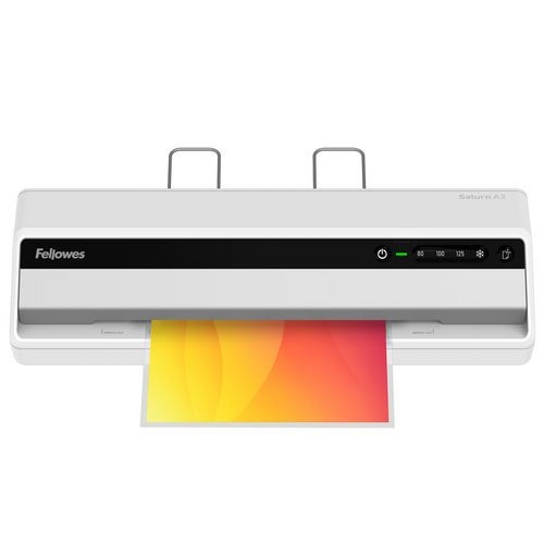 Plastifieuse Fellowes saturne 3I + 1 boite de 100 pochettes plastification 80 microns offerte - Image 4
