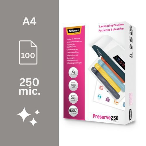 Pochette plastification A4 250µ par face (Boite de 100) - Image 5