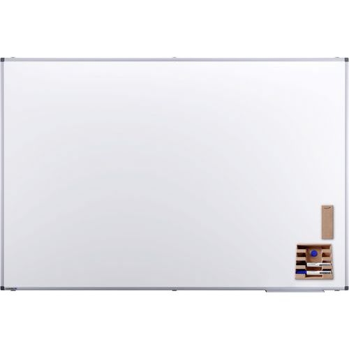 PREMIUM tableau blanc 120x180cm Acier laqué blanc - Image principale