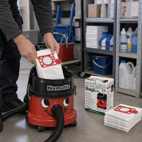 Lot de 10 sacs à poussière Hépaflo 9 L aspirateur Numatic - Image 3