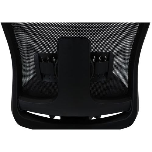 Chaise de bureau Oregon dos résille noire assise gris moyen - Image 10