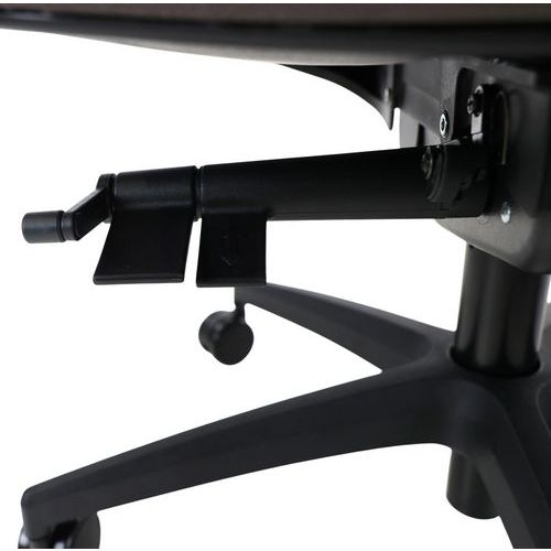 Chaise de bureau Oregon dos résille noire assise gris moyen - Image 2
