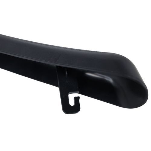 Lot de 10 cintres SJ45 en plastisque sans barre de pantalon noir - Image 4