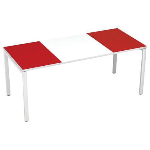 Bureau droit 180x80cm plateau Couleur Easy Office Paperflow - Image 5