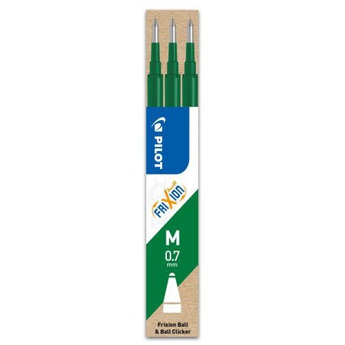 Recharge FriXion ball Pilot 0.7 mm (Set de 3) - vert - Image principale