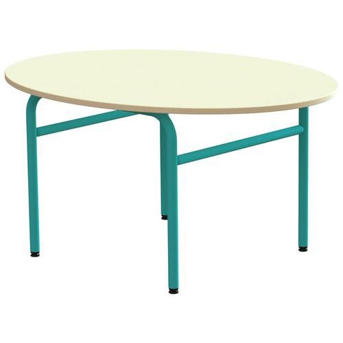 Table Elodie II ovale, 4 pieds tube - Image principale