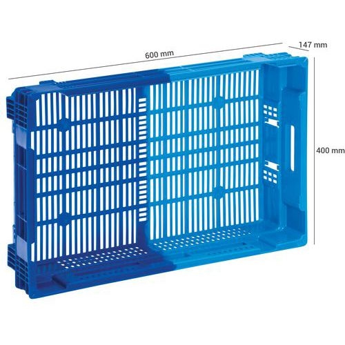 Bac norme europe 26l 600x400x147 bic olore bleu - Image 2