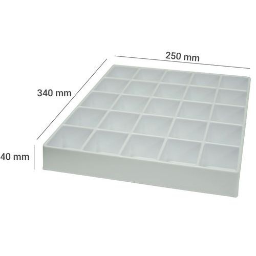 Grille alvéolée 25 compartiments pour bloc GM - Image 2