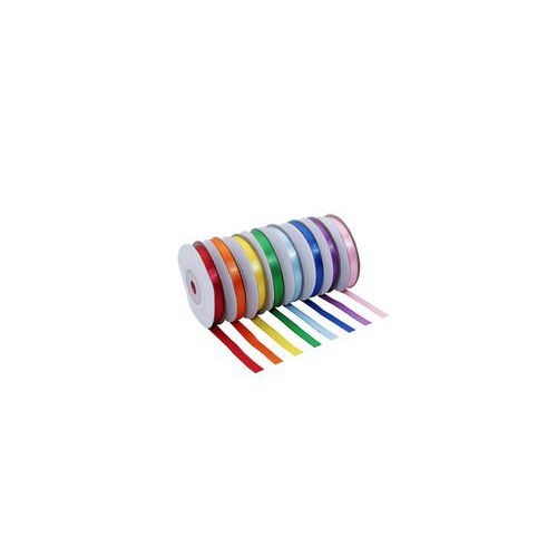 Lot de 8 rubans satin 1 face - 6mmx10 Ml - 8 coloris - Image 2