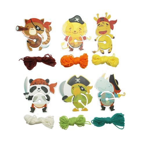 Kit 6 pompons à fabriquer ''petits pirates'' - Image 2