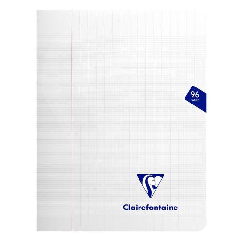 Mimesys cahier piqué polypro 17x22cm 96p séyès Incolore - Lot de 10 - Image principale