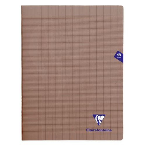 Mimesys cahier piqué polypro 24x32cm 48p séyès Gris - Lot de 10 - Image principale