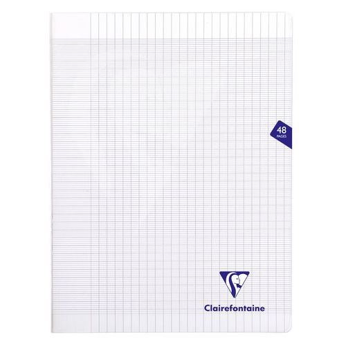Mimesys cahier piqué polypro 24x32cm 48p séyès Incolore - Lot de 10 - Image principale