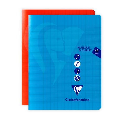 Mimesys Musique & Chant piqûre polypro 17x22cm 48p séyès coloris ass - Lot de 10 - Image principale