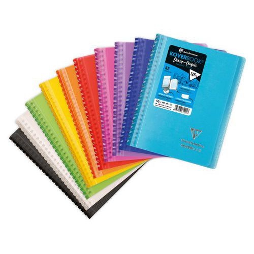 Koverbook carnet dessin 14,8x21cm spiralé 100p papier blanc 125 g - Lot de 10 - Image principale