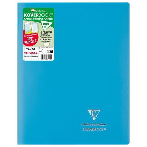 Koverbook piqué polypro opaque 24x32cm 96p séyès - Clairefontaine - Image principale