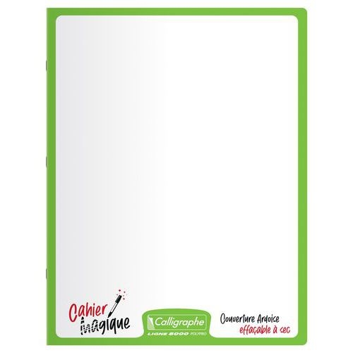 Calligraphe Cahier Magique couverture ardoise 17x22cm 48p séyès 90g - Lot de 10 - Image principale