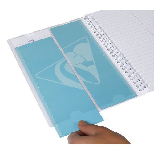 Koverbook carnet vocabulaire spiralé 11x17cm 100p Ligné marge centrale - Lot de 10 - Image 3