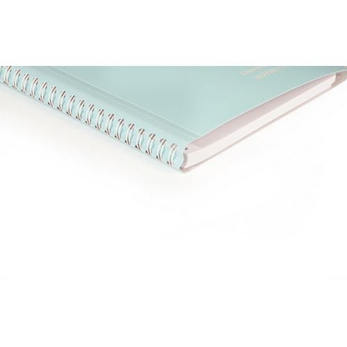Koverbook Blush spirales enveloppante PP opaque 21x29,7cm 160p séyès - Lot de 5 - Image 4