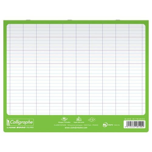 Calligraphe Cahier Magique couverture ardoise 17x22cm 48p séyès 90g - Lot de 10 - Image 3