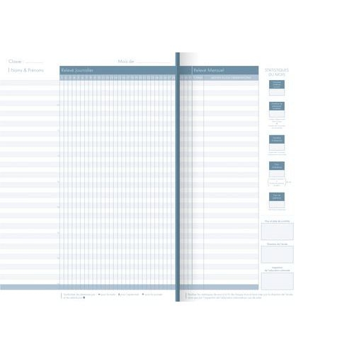 Registre d'appel journalier 21x29,7 pour enseignants 32p marges micro-perforées - Lot de 10 - Image 3