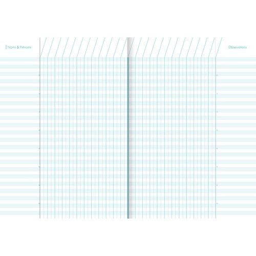 Cahier de bord piqué 21x29,7cm 48p 7 classes - Lot de 10 - Image 3