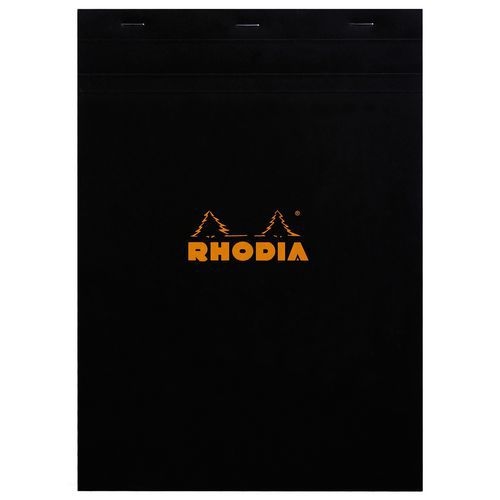 Bloc agrafé Rhodia BLACK N 18 21x29,7cm 80f Q.5x5 80g - Lot de 5 - Image principale
