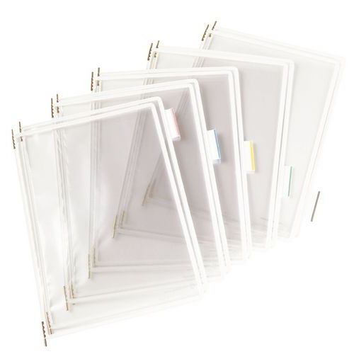 Lot de 10 Pochettes à pivot Tarifold - Housse unique - A4 - Blanc - Image principale