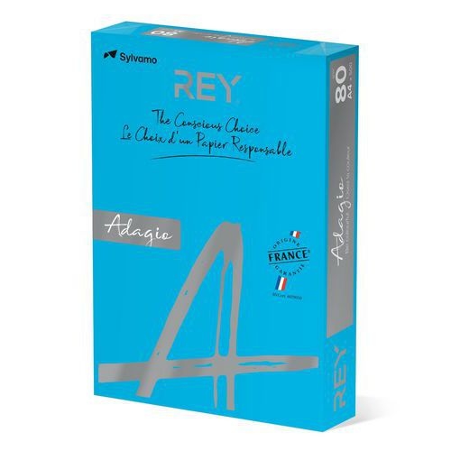 Ramette couleur vive 500 feuilles 80g A4 à la teinte - bleu mer (intense) - Image 3