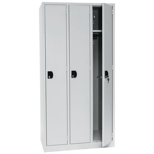 Vestiaire Modulo - 1 à 3 colonnes - Sur socle - Manutan Expert - Image 8