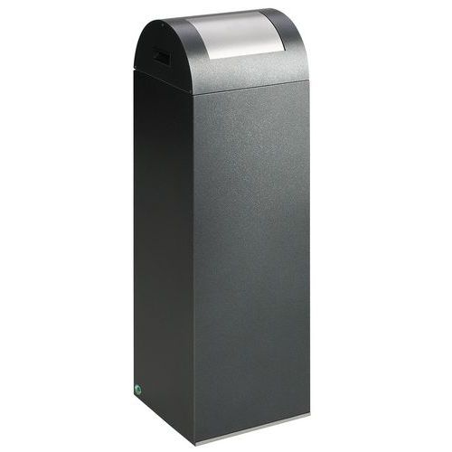Poubelle de tri selectif 85 Gris anthracite trappe argent - Image principale