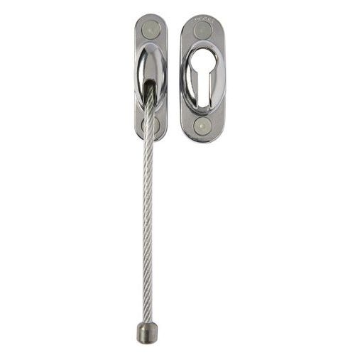 Entrebâilleur de porte à câble chromé - Image principale