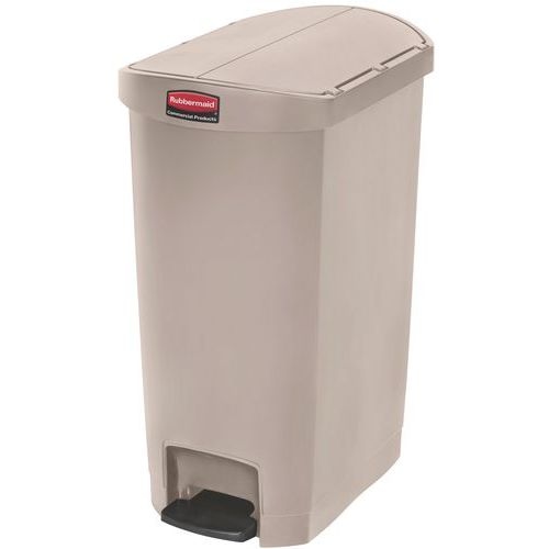 Poubelle agroalimentaire en plastique Rubbermaid - 50 L Beige - Image 2