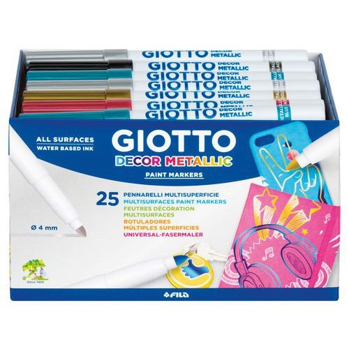 Schoolpack 25 feutres decor métal - Image 2
