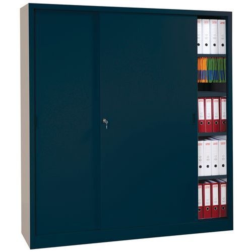 Armoire à monter porte coulissante - Haute - L 160 cm - Manutan Expert - Image 2