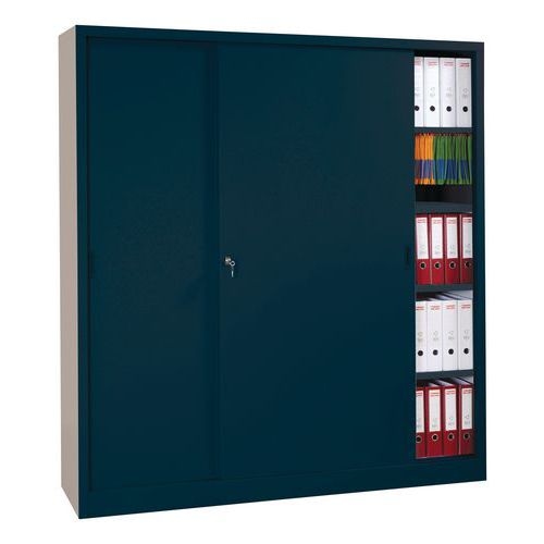 Armoire à monter porte coulissante - Haute - L 180 cm - Manutan Expert - Image 3