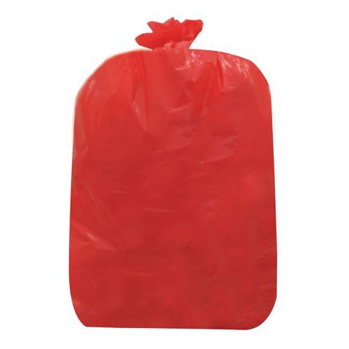 200 Sacs poubelle PEHD 168 L Rouge - Image principale