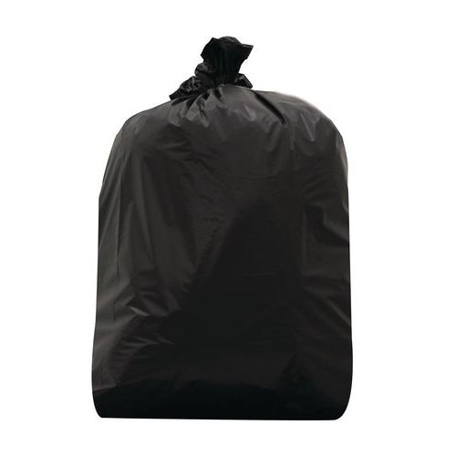 100 Sacs poubelle en PEBD - haute résistance - 60 L Noir - Image principale