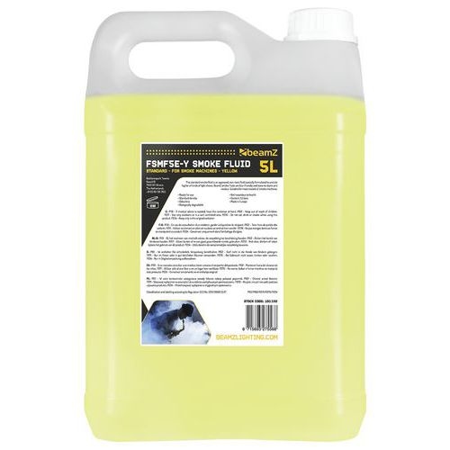 Liquide pour machine à fumée FSMF5E-Y Standard 5l Jaune - BeamZ - Image 3