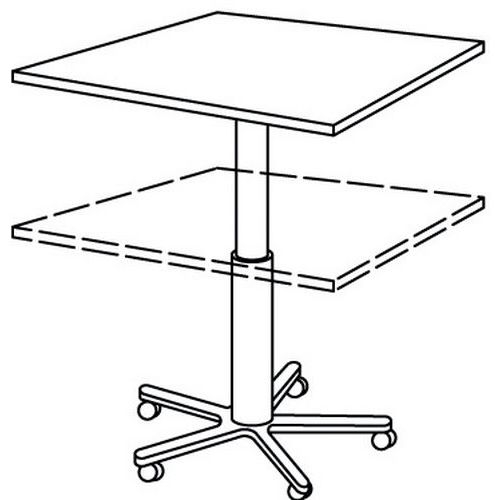 Table mobile réglable en hauteur - Hammerbacher - Image 2