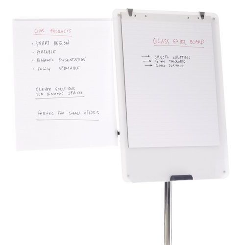 Paperboard mobile en verre Blanc Longueur: 100 cm, Largeur: 70 cm - Image 3