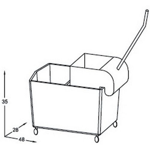 Double seau avec presse - 20 L - Image 2