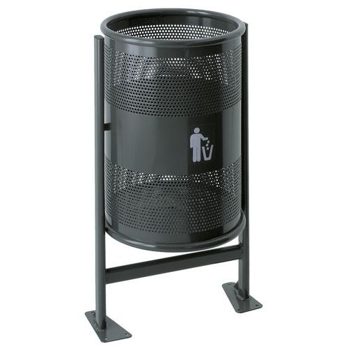 Corbeille d'extérieur sur support - 60 L et 80 L - Image principale