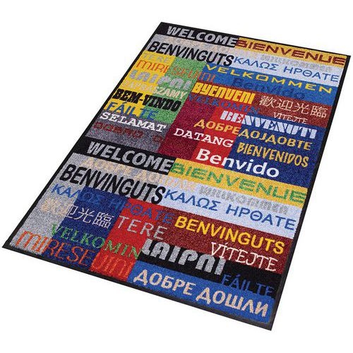 Tapis d'entrée décoratif New Welcome 900x1200x6mm - Image principale