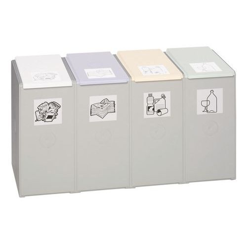 Module de recyclage en plastique - Capacité 1, 2, 3 ou 4 x 40 L - Image principale