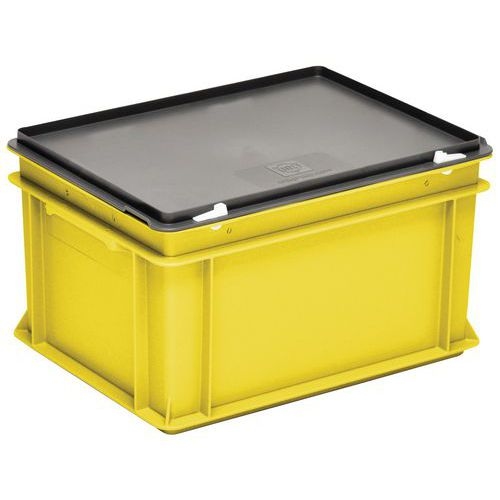 Bacs à couvercle RAKO jaune - 400x300mm - 10 à 40 L - Image 3
