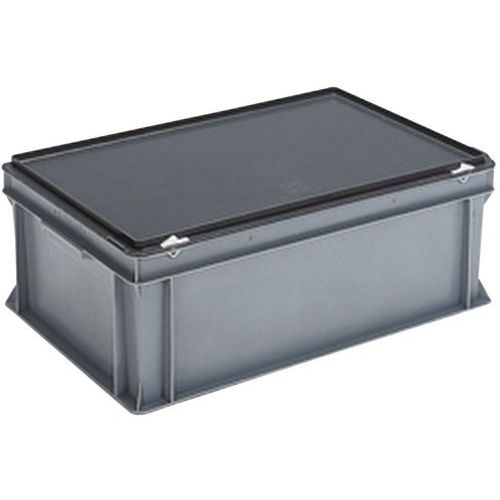 Bacs à couvercle RAKO gris - 600x400mm - 30 à 90 L - Image 2