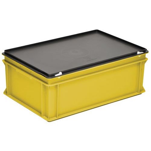 Bacs à couvercle RAKO jaune - 400x300mm - 10 à 40 L - Image 2