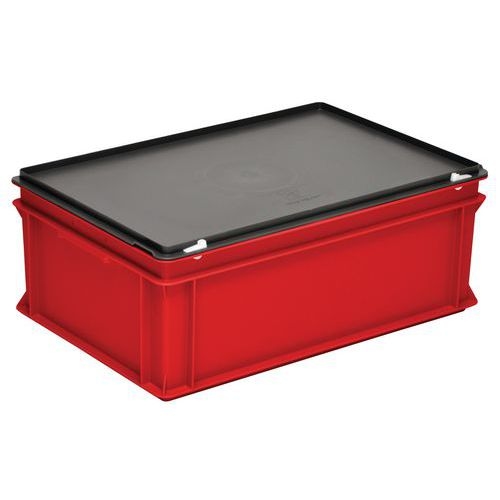 Bacs à couvercle RAKO rouge - 400x300mm - 10 à 60 L - Image 3
