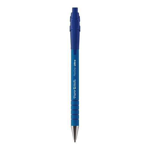 Paper Mate Flexgrip Ultra stylo bille rétractable, pointe moyenne 1 mm (Pack de 30) bleu + 6 gratuits - Image principale